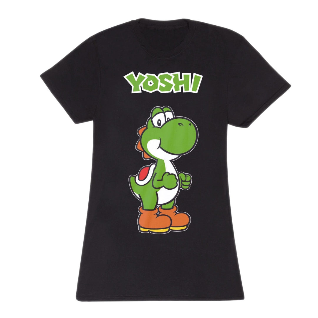 Nintendo Super Mario Yoshi Pose T-Shirt Fitted T-Shirt
